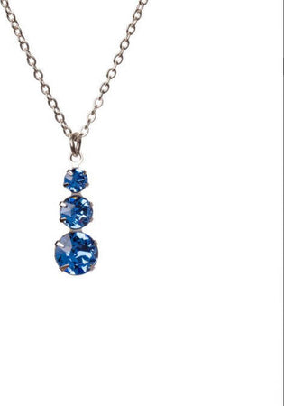 Collana Con Pendente Cristalli Di Swarovski Blu Moda/Donna/Gioielli/Collane Scontolo.net - Potenza, Commerciovirtuoso.it