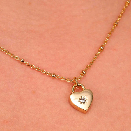 Collana-MORELLATO-donna-Abbraccio-acciaio-dorato-/-cuore