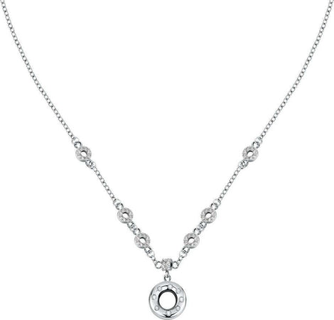 Collana-MORELLATO-donna-Bagliori-acciaio-/-cristalli-bianchi