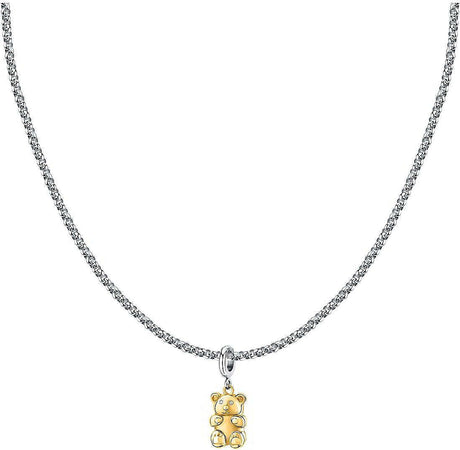 Collana-MORELLATO-donna-Drops-acciaio-/-orsetto-dorato