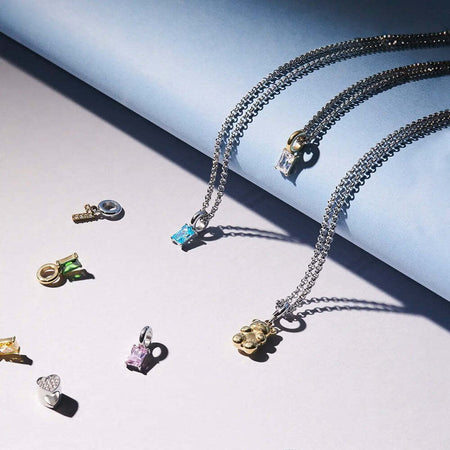 Collana-MORELLATO-donna-Drops-acciaio-/-orsetto-dorato