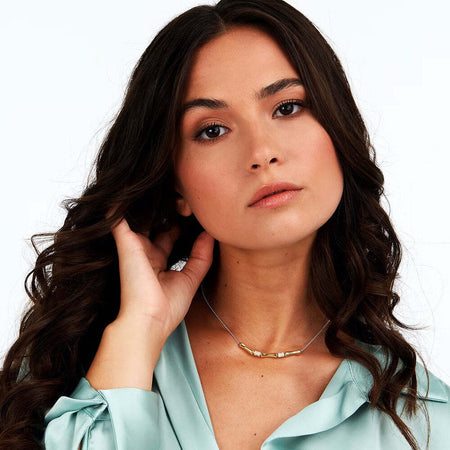 Collana-MORELLATO-donna-Essenza-argento-925-/-elementi-dorati