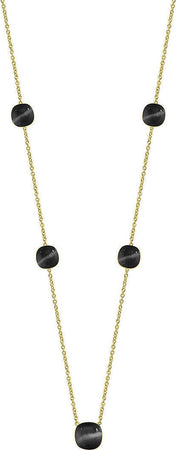 Collana-MORELLATO-donna-Gemma-argento-925-gold-/-nero