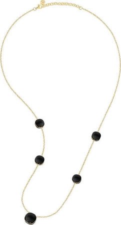Collana-MORELLATO-donna-Gemma-argento-925-gold-/-nero