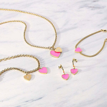 Collana-MORELLATO-donna-Incanto-acciaio-dorato-/-rosa