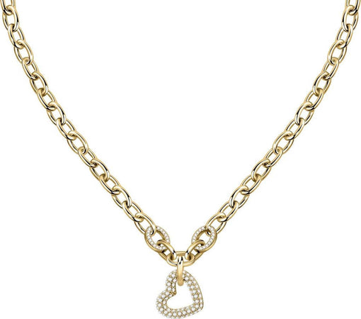 Collana-MORELLATO-donna-Incontri-acciaio-dorato-/-cuore