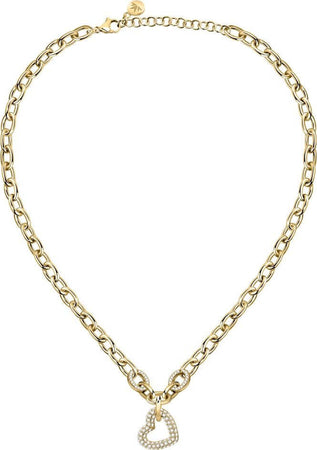 Collana-MORELLATO-donna-Incontri-acciaio-dorato-/-cuore