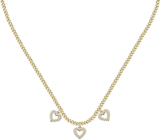 Collana-MORELLATO-donna-Incontri-dorata-con-cuori