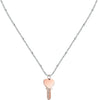 Collana-MORELLATO-donna-Mascotte-acciaio-/-Chiave-oro-rosa