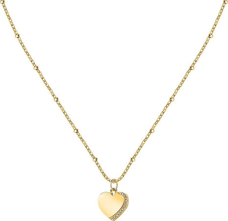 Collana-MORELLATO-donna-Mascotte-acciaio-dorato-/-cuore