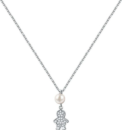 Collana-MORELLATO-donna-Perla-rosa-bambino---argento-925
