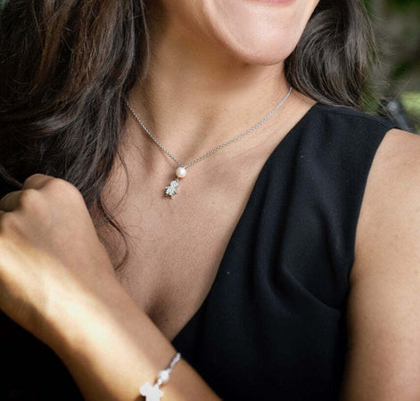 Collana-MORELLATO-donna-Perla-rosa-bambino---argento-925