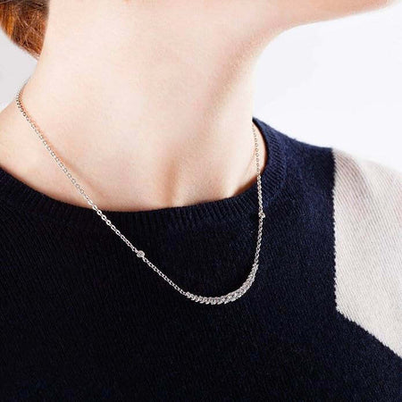 Collana-MORELLATO-donna-Tesori-argento-925-/-cristalli-bianchi
