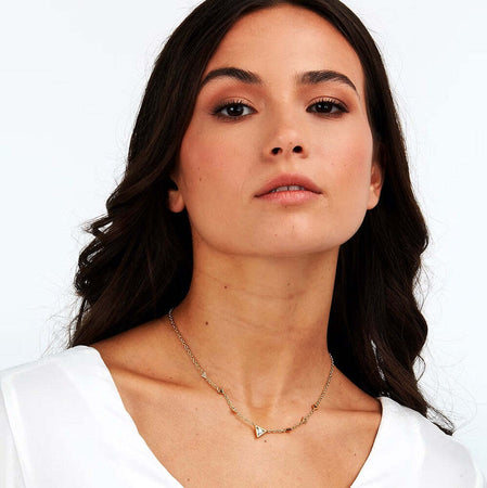 Collana-MORELLATO-donna-Trillant-dorato-/-cristalli