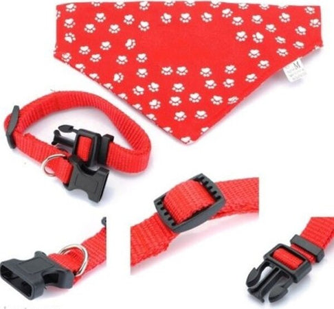 Collare-Con-Bandana-Fazzoletto-Regolabile-Per-Cane-Cani-Tutte-Le-Taglie-Fashion