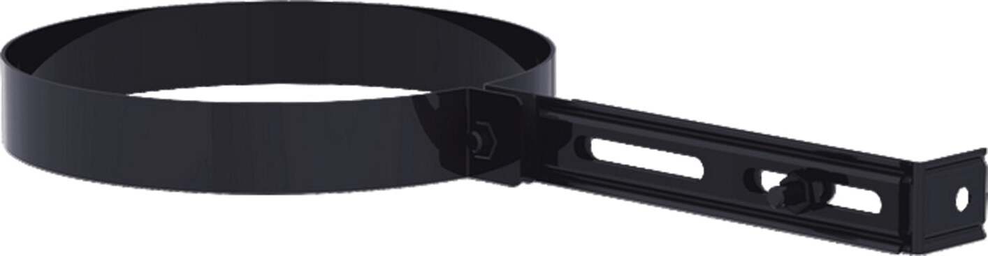 Collare reggi tubo regolabile per canna fumaria presa a staffa da muro per stufa a pellet e legna Fai da te/Caminetti e accessori/Accessori per caminetto/Tubi di scarico La Zappa - Altamura, Commerciovirtuoso.it