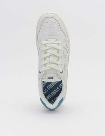 Colmar Sneakers Uomo In Pelle Bianche AUSTIN LOOK 040 White/Denim
