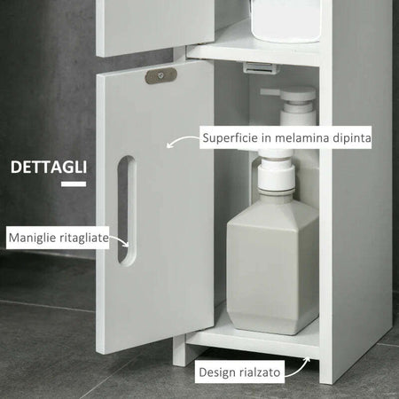 Colonna-Bagno-con-Mensole-e-Armadietti,-Mobile-Alto-Salvaspazio-in-Legno-15x17x120cm,-Bianco-FG1834-457FG1
