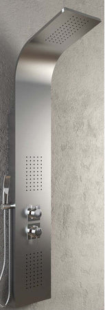 Colonna Doccia 001 Con 4 Funzioni In Acciaio Inox Getto A Cascata Spazzolata Fai da te/Attrezzature per cucine e bagni/Attrezzature per bagni/Docce e componenti doccia/Filtri supporti e soffioni doccia/Docce fisse Ogomondo - Martina Franca, Commerciovirtuoso.it