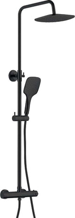 Colonna Doccia Attrezzata Nero Opaco Termostatica 2 Funzioni Soffione Doccetta Quadro Fai da te/Attrezzature per cucine e bagni/Attrezzature per bagni/Docce e componenti doccia/Filtri supporti e soffioni doccia/Docce fisse Ogomondo - Martina Franca, Commerciovirtuoso.it