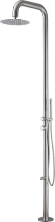 Colonna-doccia-Ginepro-da-esterno-con-lava-piedi-a-pavimento-acciaio-inox
