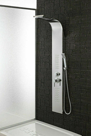Colonna-Doccia-Multifunzione-In-Acciaio-Inox-Cromato-Idromassaggio-Bagno