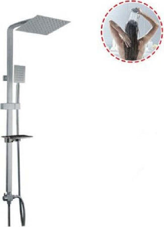 Colonna-Doccia-Saliscendi-Miscelatore-Cromato-Rubinetto-Con-Soffione-69126-Bagno