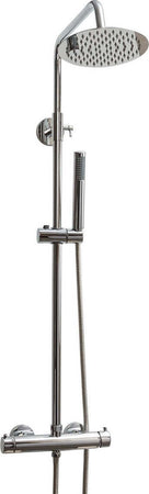 Colonna-Doccia-Termostatica-cromata-con-soffione-tondo-e-doccino-Easy