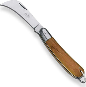Coltello Roncoletta con lama in Acciaio Inox e manico in legno da 19 cm Fai da te/Utensili elettrici e a mano/Attrezzi da giardinaggio/Coltelli da giardino La Zappa - Altamura, Commerciovirtuoso.it