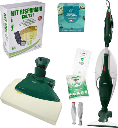 Combo Folletto VK 131 + Spazzola snodabile HD + Battitappeto EB350 (ricondizionato) Casa e cucina/Aspirapolvere e pulizia di pavimenti e finestre/Aspirapolvere/Aspirapolvere verticale Grow Up - Casoria, Commerciovirtuoso.it