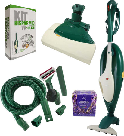 Combo Folletto VK 135 + Kit tubo + Battitappeto EB350 (ricondizionato) Casa e cucina/Aspirapolvere e pulizia di pavimenti e finestre/Aspirapolvere/Aspirapolvere verticale Grow Up - Casoria, Commerciovirtuoso.it
