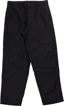 COMME-DES-GARCONS-SHIRT-Pant-in-wool-in-black-da-uomo