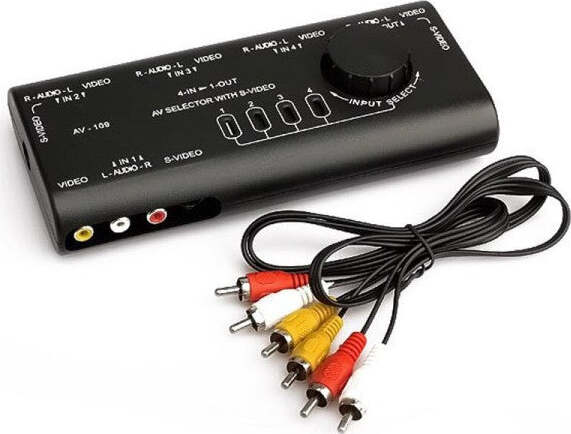 Commutatore-Di-Segnale-Audio-video-Av-4-In-1-Q-au51-Per-Lettore-Dvd-Videocamera