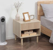 Comodino-Moderno-con-Cassetto-e-Ripiano-Aperto-in-Truciolato,-47x47x50-cm,-Color-Legno-IK4831-506IK4