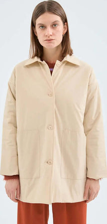 COMPANIA-FANTASTICA-|-Giacca-corta-in-tessuto-tecnico-beige