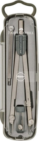 Compasso Start - prolunga fissa - diametro max cerchio 390mm - Faber Castell Cancelleria e prodotti per ufficio/Scuola e materiale didattico/Materiale scolastico/Compassi Eurocartuccia - Pavullo, Commerciovirtuoso.it