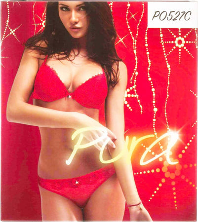Completino Intimo donna Reggiseno push up + Slip brasiliana - Sexy Completo in Pizzo Rosso Natalizio o Capodanno completino donna rosso L'Orchidea - Siderno, Commerciovirtuoso.it
