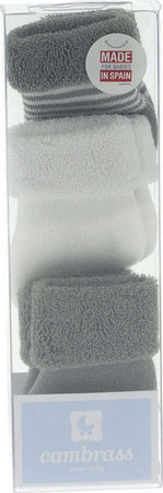 Completo 3 Calzine Lisce Grigio Moda/Prima infanzia/Abbigliamento/Bambino 0-24/Calze e calzamaglie/Calzini La Casa Del Bebè - Napoli, Commerciovirtuoso.it