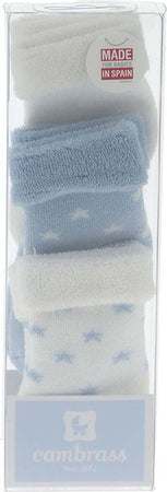 Completo 3 Calzine Star Azzurro Taglia 000 ( 17 - 18) Moda/Prima infanzia/Abbigliamento/Bambino 0-24/Calze e calzamaglie/Calzini La Casa Del Bebè - Napoli, Commerciovirtuoso.it