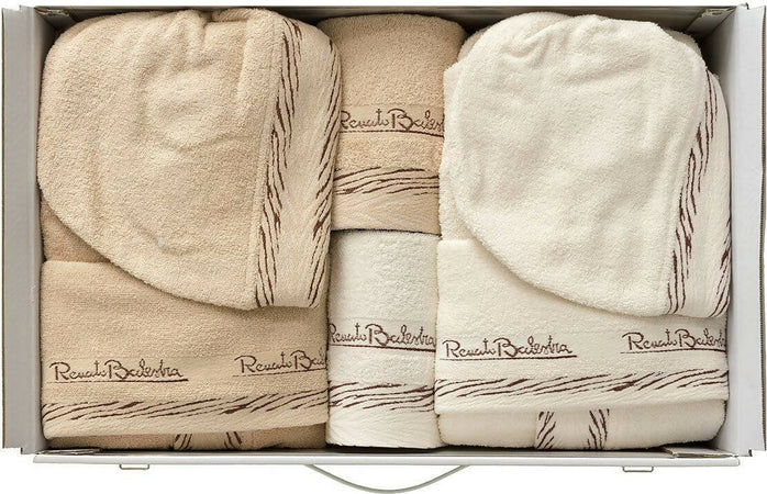 Completo Bagno Renato Balestra Uomo E Donna Kenya In Elegante Valigia Completo Da 6 Pezzi Bagno In Pura Spugna Di Cotone Casa e cucina/Tessili per la casa/Biancheria da bagno/Asciugamani/Asciugamani ospite Puleo Casa - Palermo, Commerciovirtuoso.it
