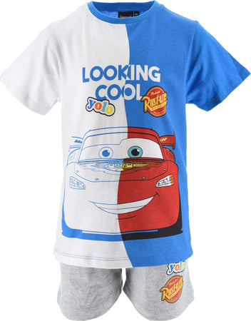Completo Cars t-shirt con pantaloncinida 3 a 8 anni Moda/Bambini e ragazzi/Abbigliamento/Completi e coordinati/Completi due pezzi con pantaloncino Store Kitty Fashion - Roma, Commerciovirtuoso.it