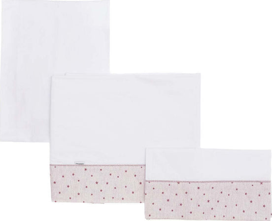 Completo Cestone 3 Pz 80X120X1 Cm Stela Rosa Casa e cucina/Tessili per la casa/Biancheria per culle e lettini/Biancheria bebè/Completi da culla La Casa Del Bebè - Napoli, Commerciovirtuoso.it