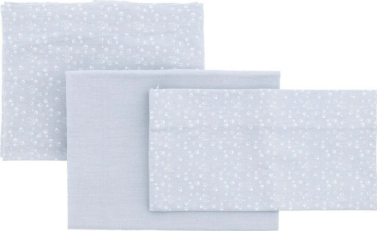 Completo Culla 3 Pz 80X120X1 Cm Be Ocean Grigio Casa e cucina/Tessili per la casa/Biancheria per culle e lettini/Biancheria bebè/Completi da culla La Casa Del Bebè - Napoli, Commerciovirtuoso.it