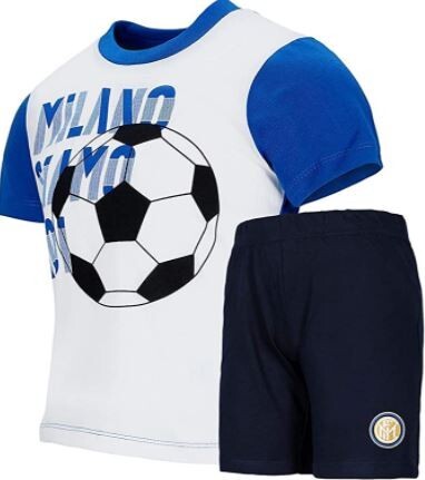 Completo Estivo Neonato 12/36 Mesi F.C. Inter Moda/Bambini e ragazzi/Abbigliamento/Completi e coordinati/Completi due pezzi con pantaloncino Store Kitty Fashion - Roma, Commerciovirtuoso.it