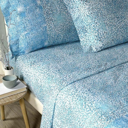 Completo Lenzuola Matrimoniale In Flanella Di Cotone Art.serenity Colore Azzurro Casa e cucina/Tessili per la casa/Biancheria da letto/Lenzuola e federe/Set di lenzuola e federe Biancheria Arredo Home - Nola, Commerciovirtuoso.it