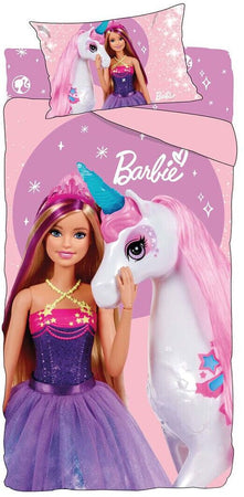 Completo lenzuola singolo barbie 100% cotone
