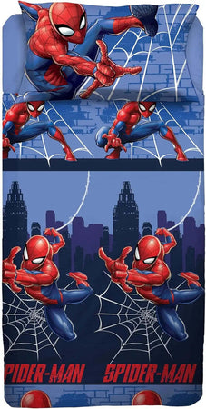 Completo lenzuola spiderman singolo 100% cotone – Disney