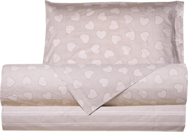 Completo-letto-lenzuola-100%-cotone-made-in-italy-CUORI-TORTORA