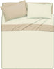 Completo Letto Lenzuola Bicolor In 100% Cotone Made In Italy Beige/sabbia Casa e cucina/Tessili per la casa/Biancheria da letto/Lenzuola e federe/Lenzuola Novilunio - Sesto San Giovanni, Commerciovirtuoso.it