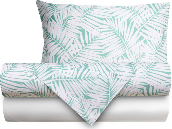 Completo Letto Lenzuola Federe Bifaccia Double Face Stampa Digitale In Cotone Made In Italy Felci Casa e cucina/Tessili per la casa/Biancheria da letto/Lenzuola e federe/Lenzuola Novilunio - Sesto San Giovanni, Commerciovirtuoso.it